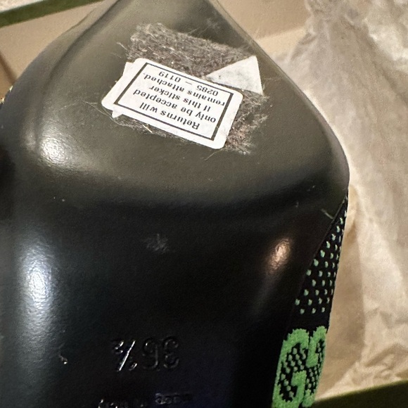 NEW Gucci GG Neon Green Sock Boots - Picture 10 of 13